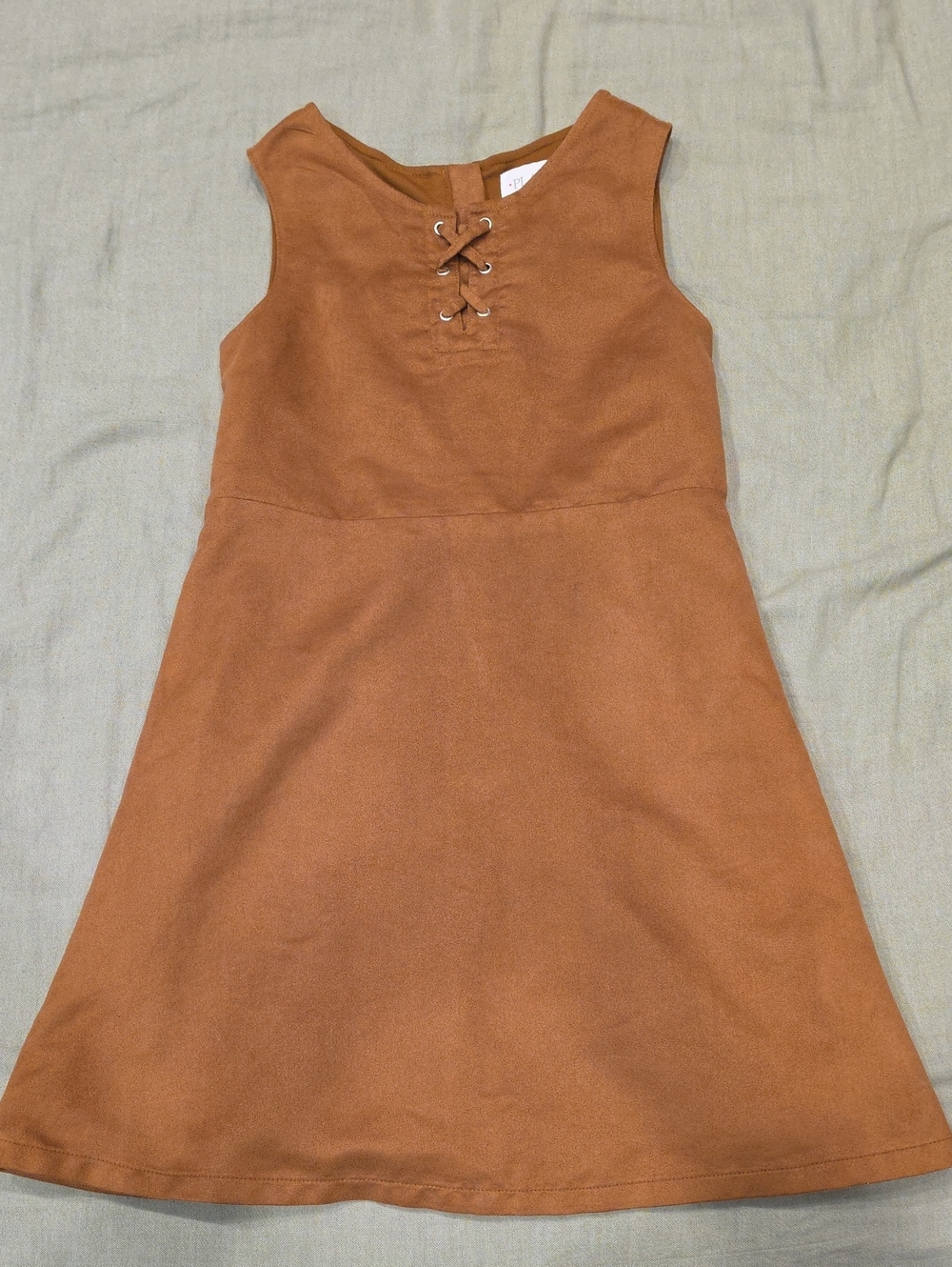 PLACE Girl's Mini Dress in Brown Size 8